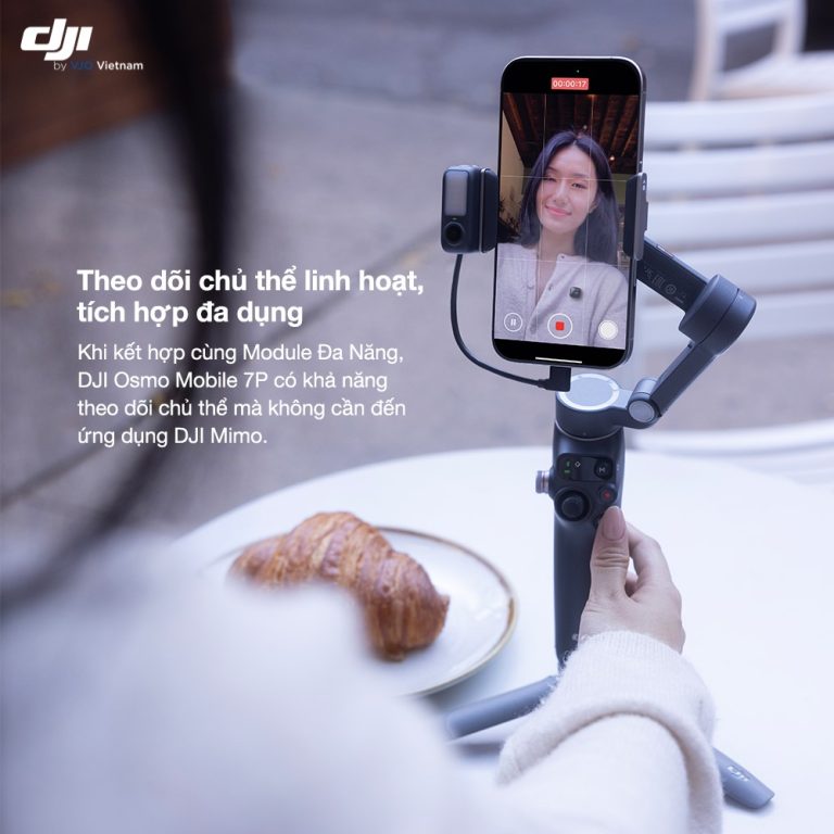 DJI Osmo mobile 7P theo dõi chủ thể linh hoạt